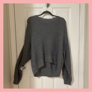 H&M Grey Baggy Knit Sweater